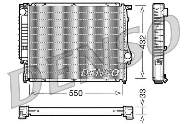 DENSO DRM05023 Radiator, engine cooling
