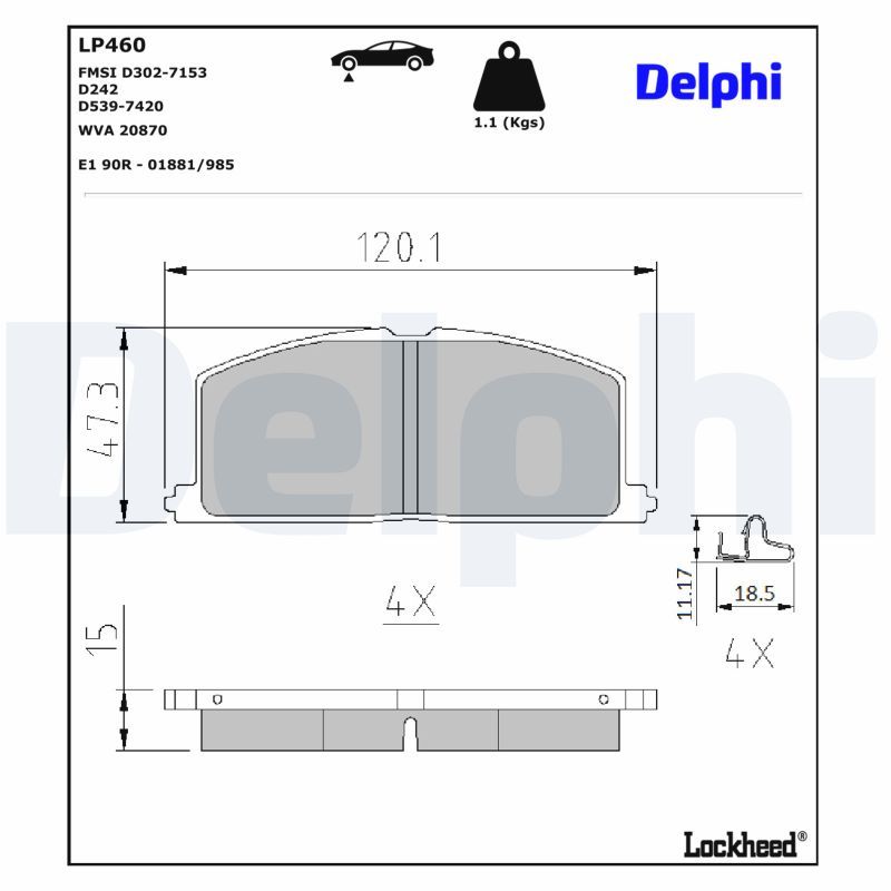Brake Pad Set, disc brake