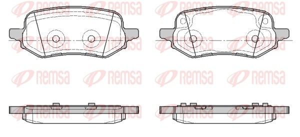 REMSA 1886.00 Brake pad set, disc brake