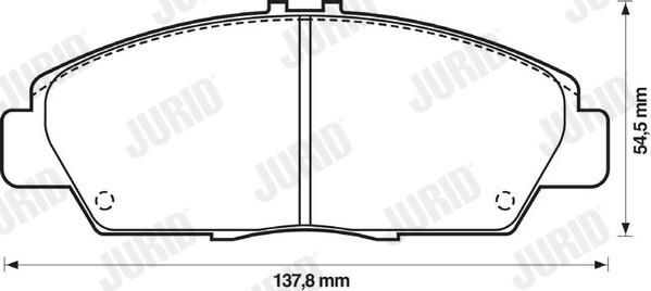 JURID 572350J Brake pad set, disc brake