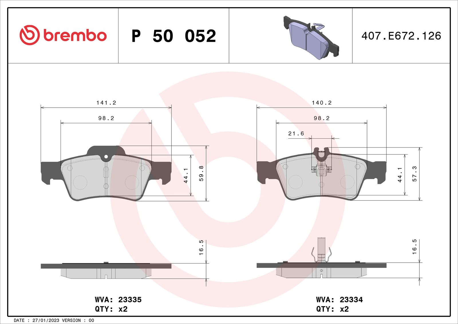 Brake Pad Set, disc brake-1