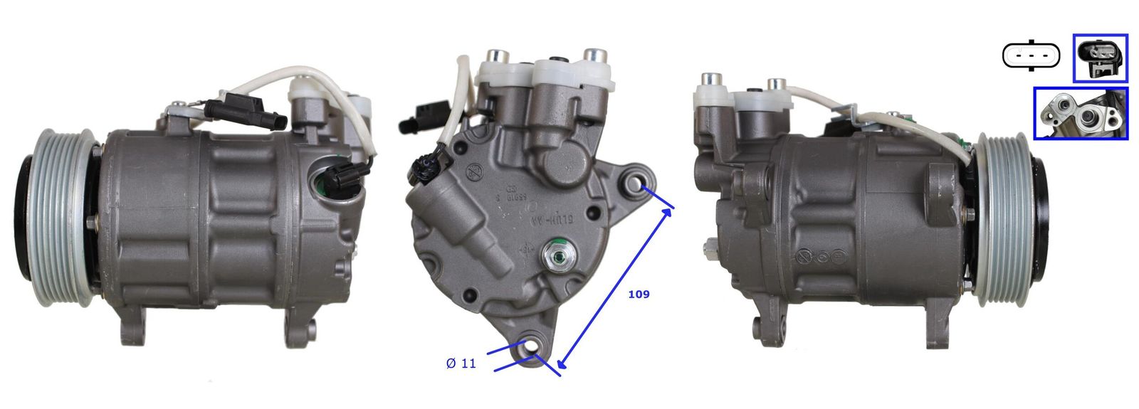 LUCAS ACP01445 Compressor, air conditioning