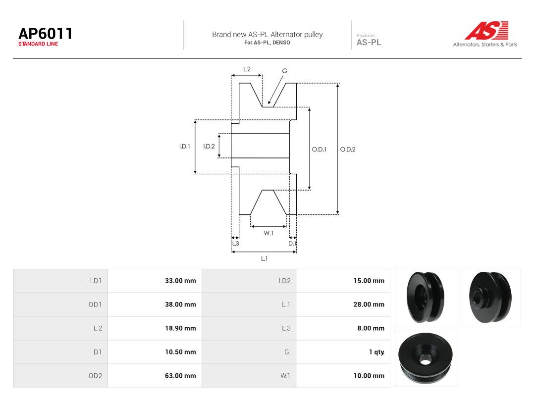 Belt Pulley, alternator-3