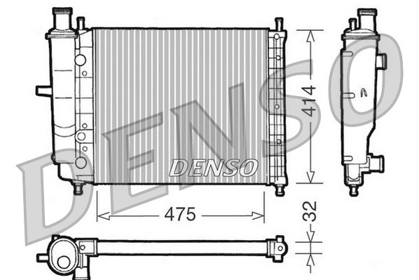 DENSO DRM09028 Radiator, engine cooling