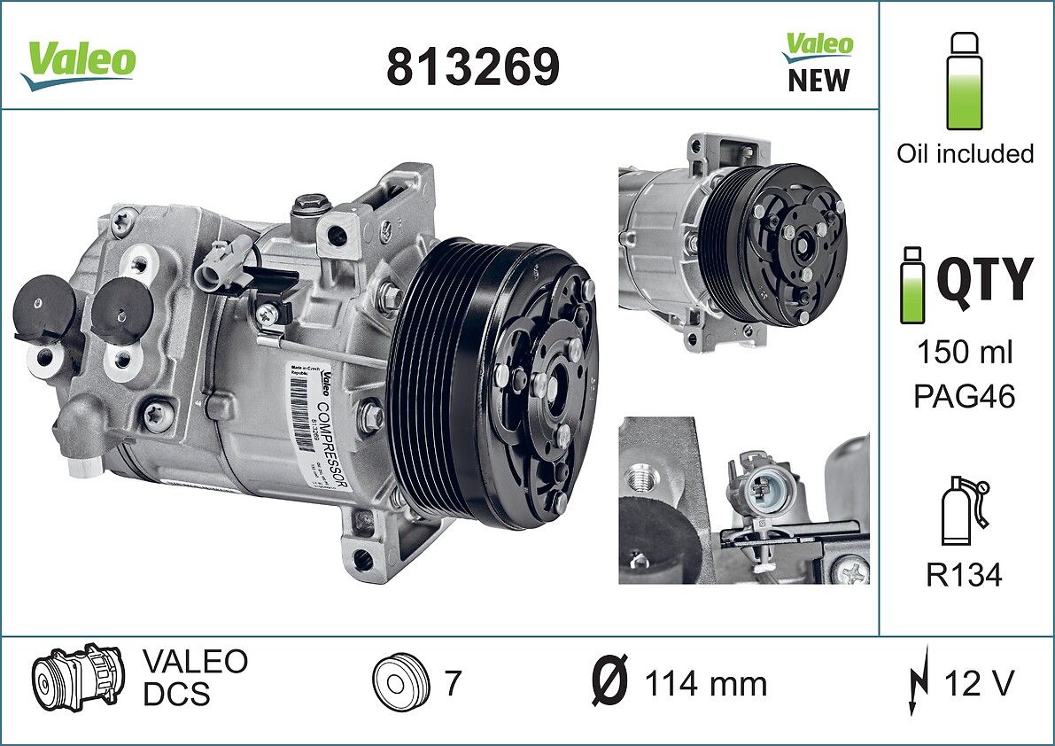 VALEO 813269 Compressor, air conditioning