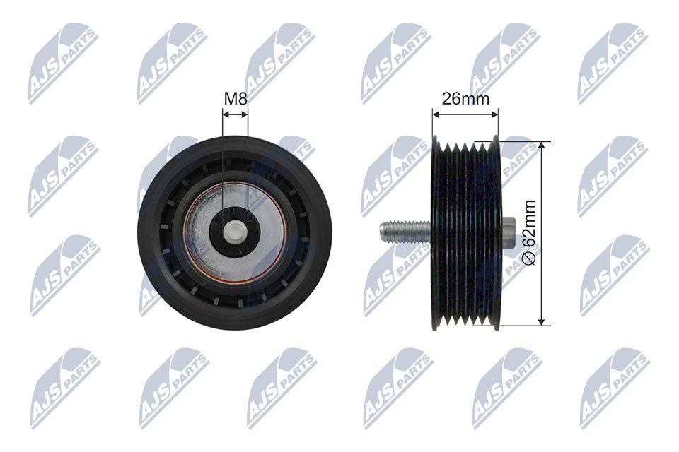 NTY RNK-ME-024 Deflection pulley/guide pulley, v-belt