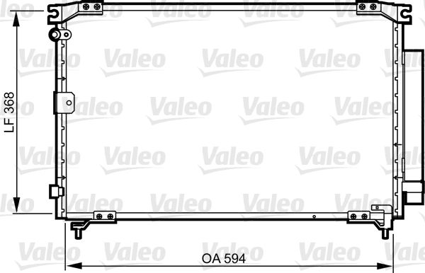 VALEO 818032 Condenser, air conditioning