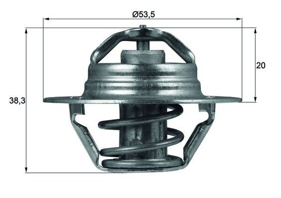 MAHLE TX 88 88D Thermostat, coolant