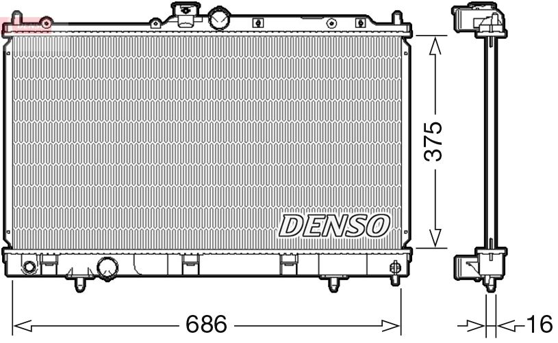 DENSO DRM45036 Radiator, engine cooling