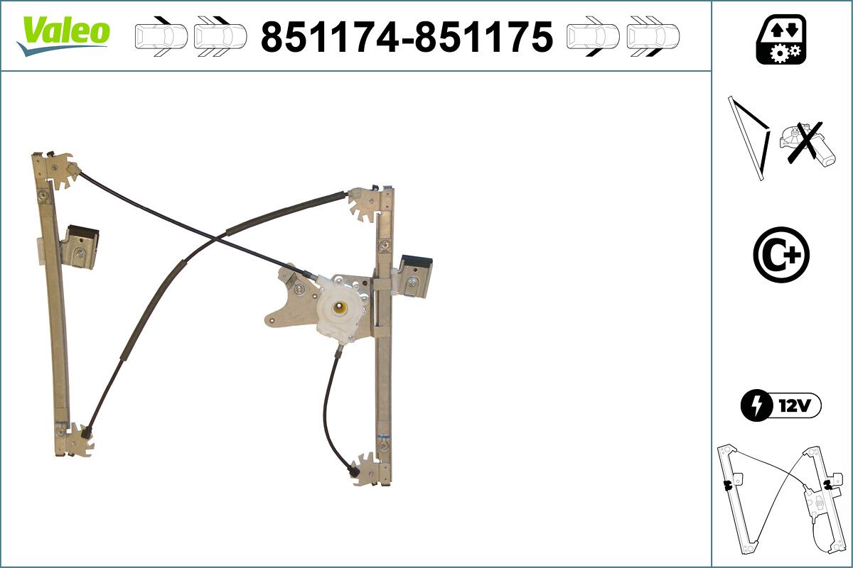 VALEO 851175 Window regulator