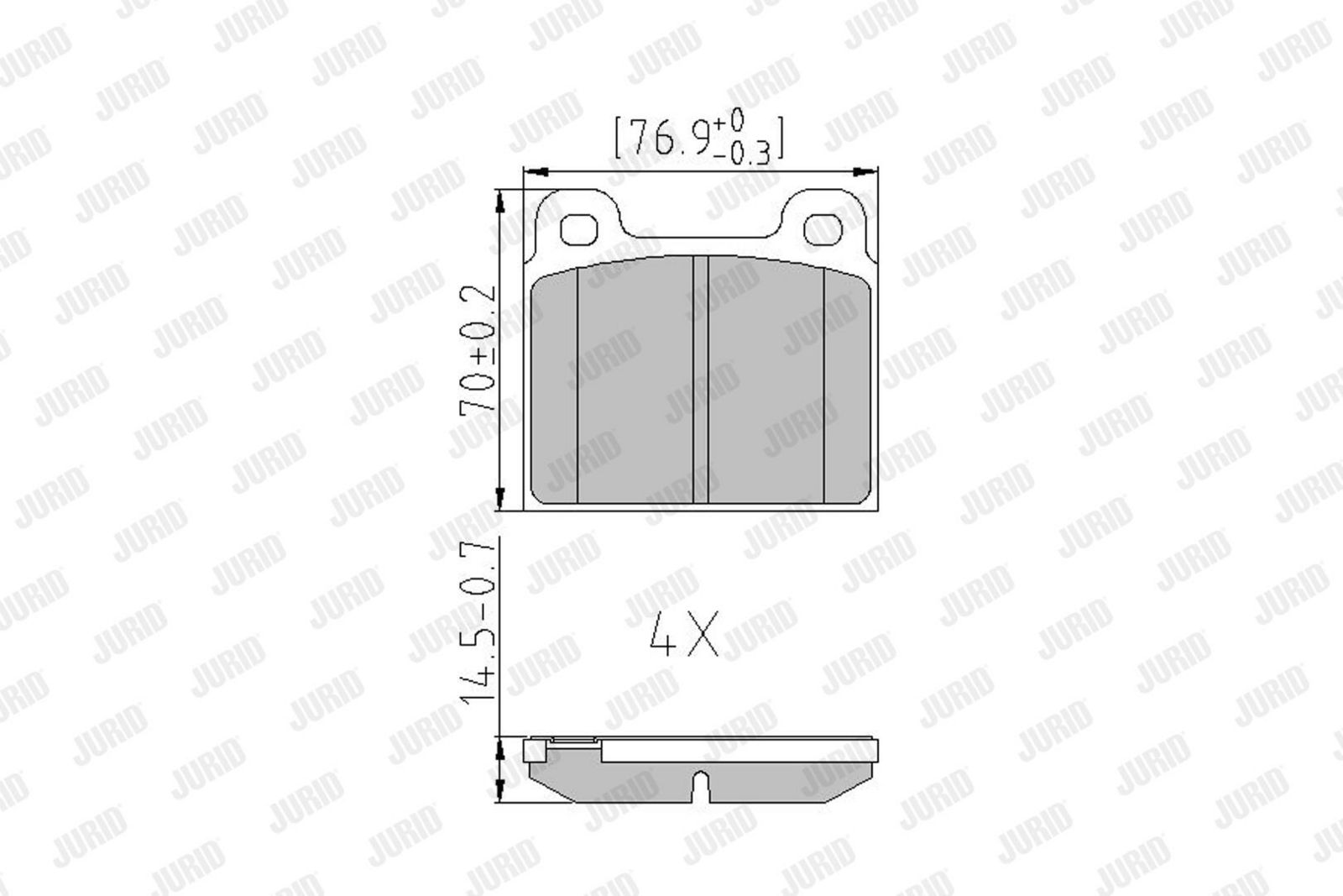 Brake Pad Set, disc brake-1