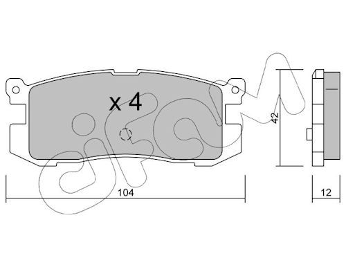 CIFAM 822-233-0 Brake pad set, disc brake