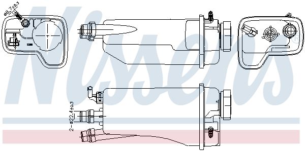 NISSENS 996361 Expansion tank, coolant