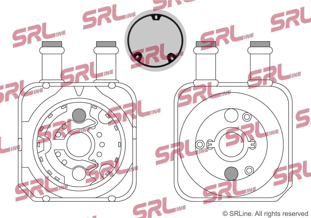 SRLINE 1324L8-2 Oil cooler, engine oil