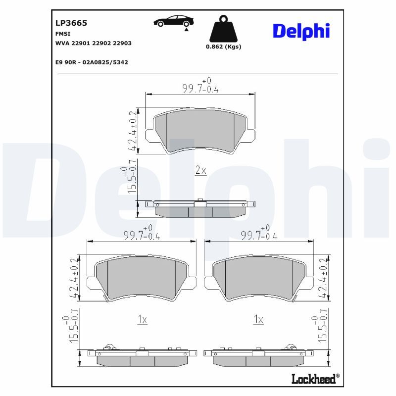 Brake Pad Set, disc brake-2