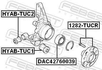 Mounting, control/trailing arm-1