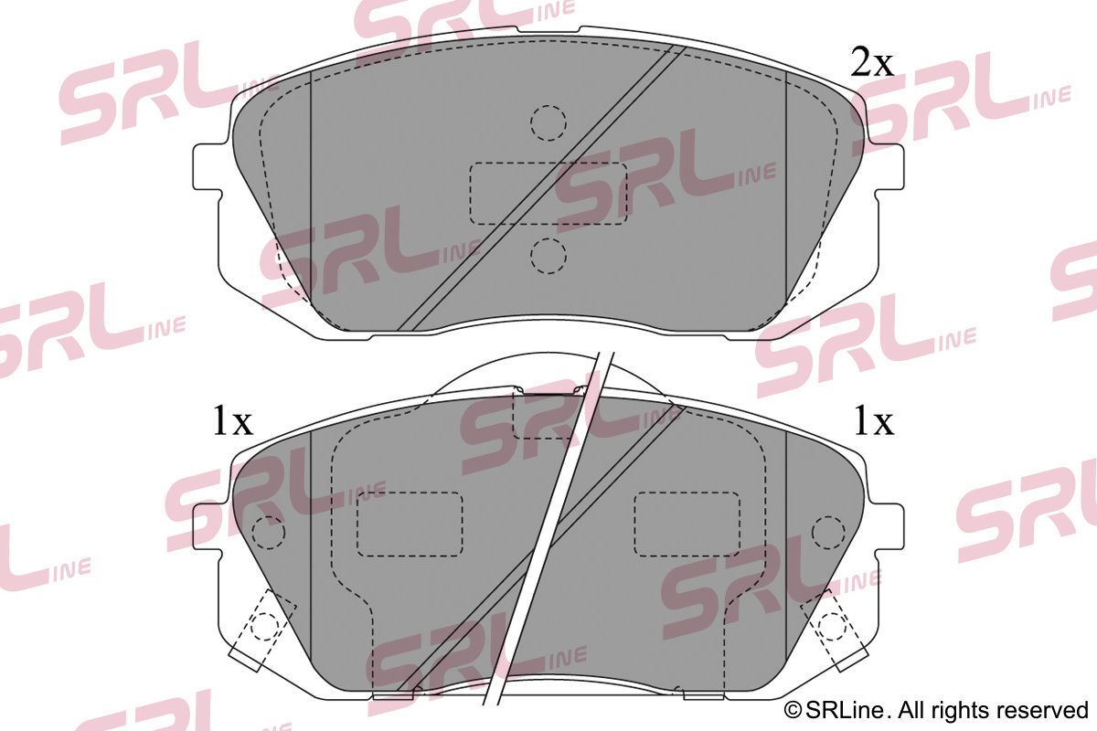 SRLINE S70-0527 Brake pad set, disc brake