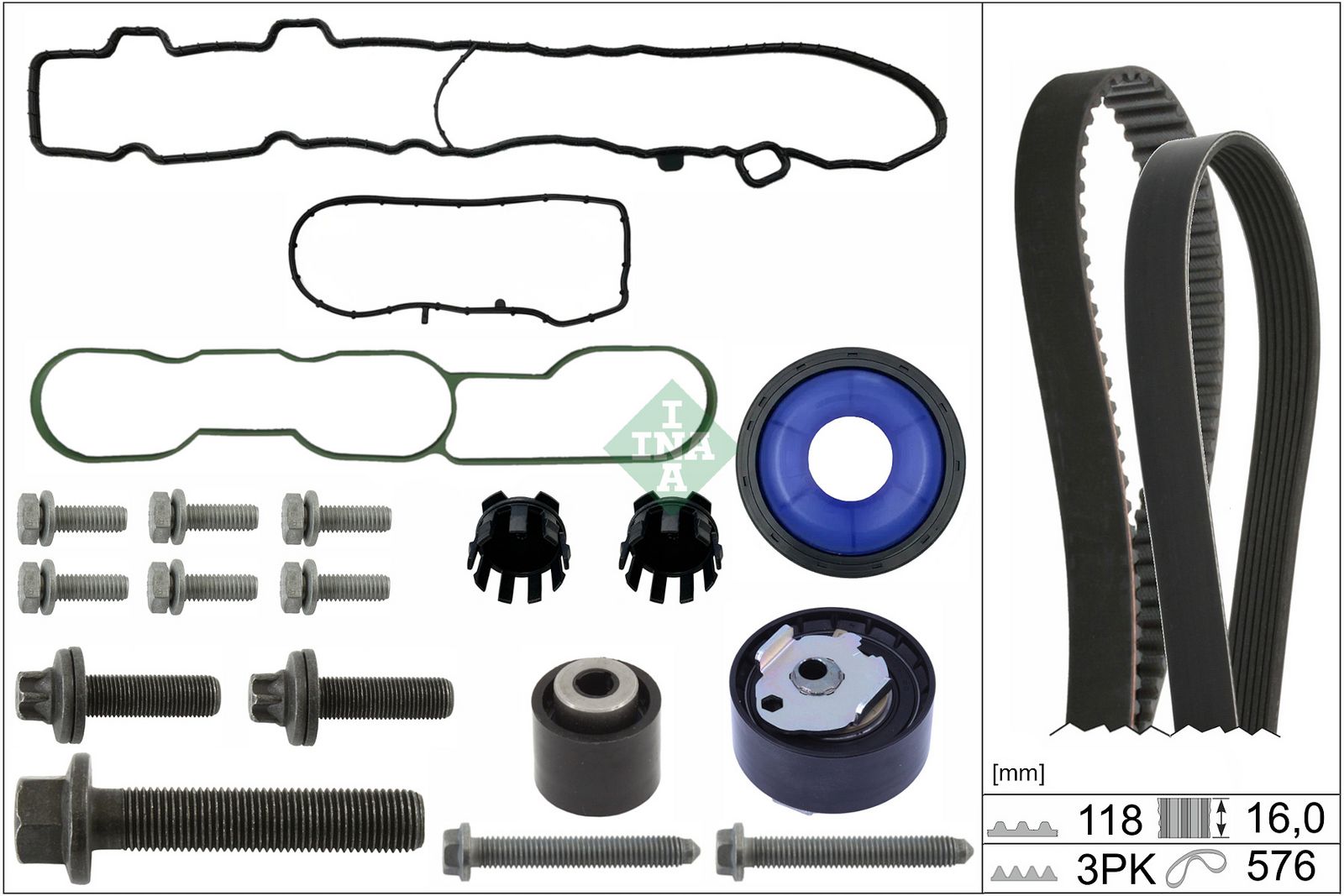 SCHAEFFLER INA 530 0856 12 Timing belt kit