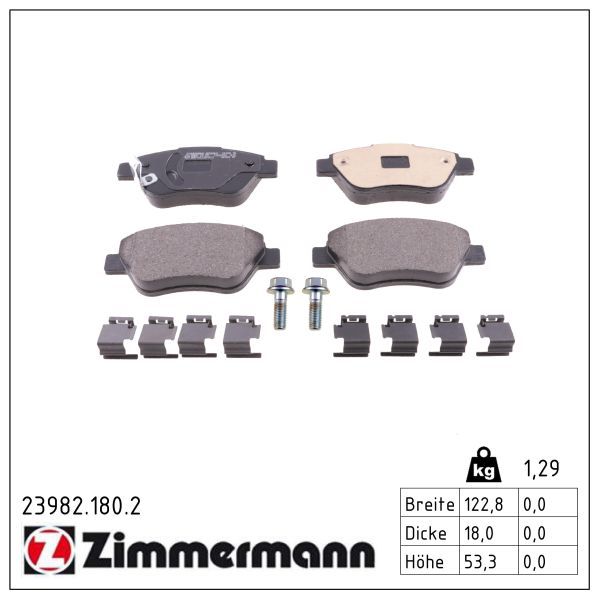 ZIMMERMANN 23982.180.2 Brake pad set, disc brake