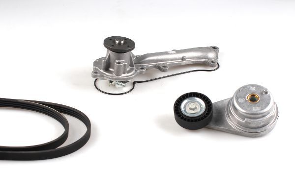 HEPU PK01320 Water pump + v-ribbed belt kit