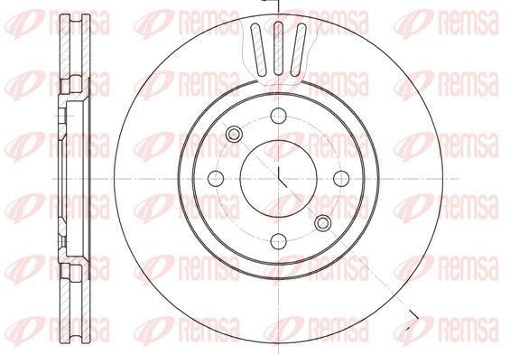 REMSA 6486.10 Brake disc