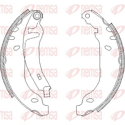 REMSA 4169.02 Brake shoe