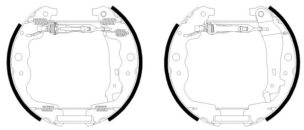 TEXTAR 84069301 Brake shoe set