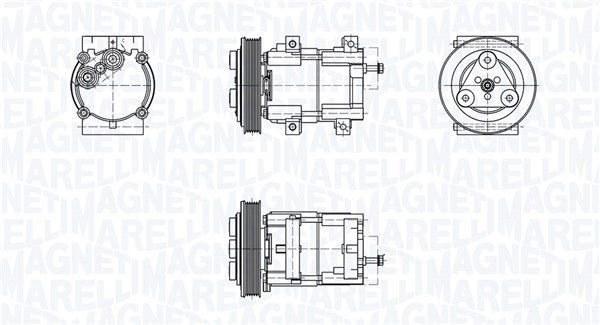 MAGNETI MARELLI 350103030066 Compressor, air conditioning