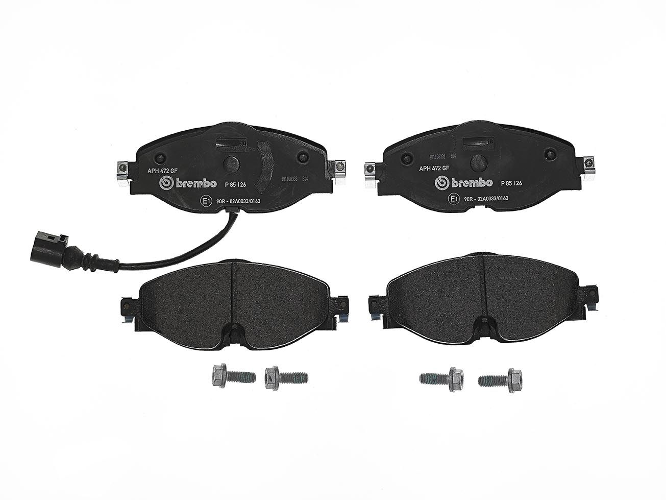 BREMBO P 85 126X Brake pad set, disc brake