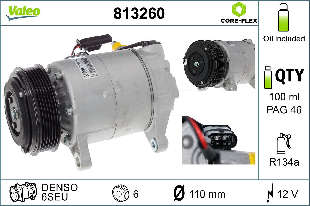 VALEO 813260 Compressor, air conditioning