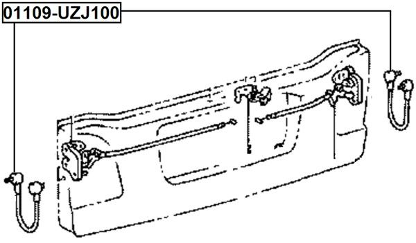 Cable Pull, fuel filler cap/flap unit-1