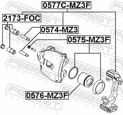 Guide Bolt, brake caliper-1