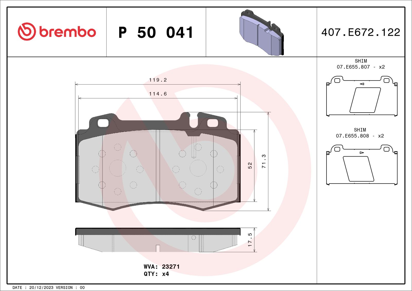 Brake Pad Set, disc brake-1