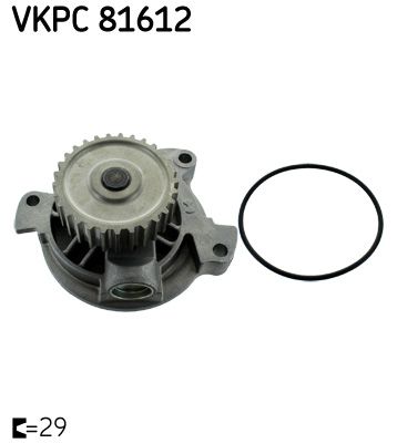 SKF VERTEVO VKPC 81612 Water pump, engine cooling