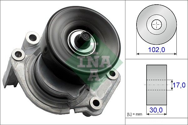 SCHAEFFLER INA 534 0350 10 Belt tensioner, v-ribbed belt