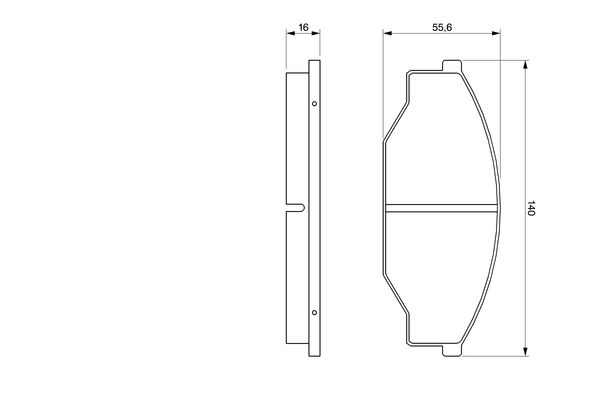 stabdžių trinkelių rinkinys, diskinis stabdys-6