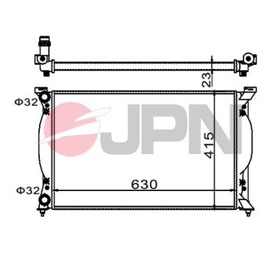 JPN 60C9004-JPN Radiator, engine cooling
