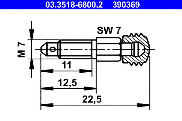 ATE 03.3518-6800.2 Breather screw/valve