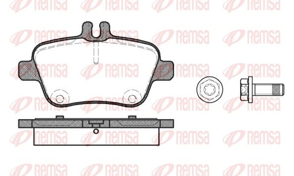 REMSA 1477.00 Brake pad set, disc brake