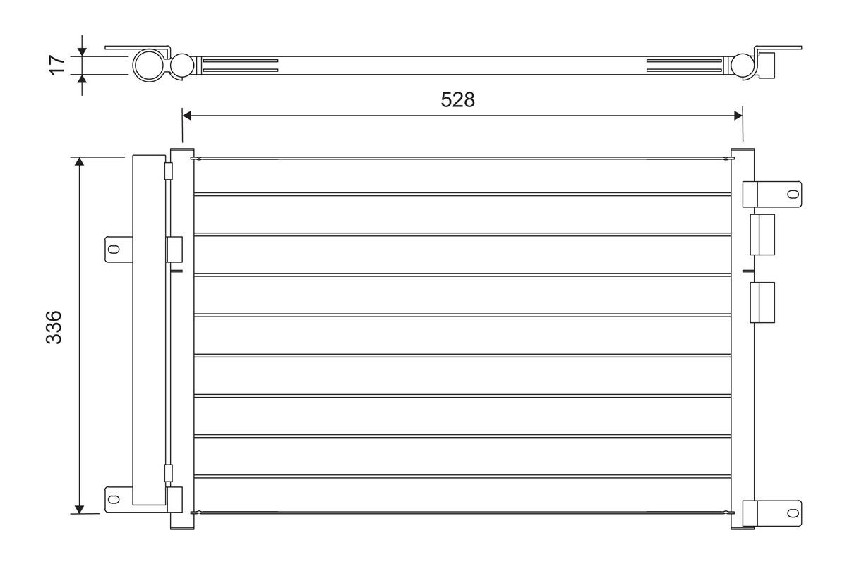 VALEO 817818 Kondensatorius, oro kondicionierius