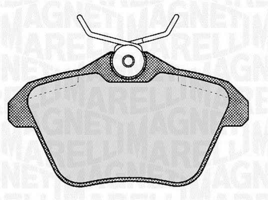 MAGNETI MARELLI 363916060111 Brake pad set, disc brake