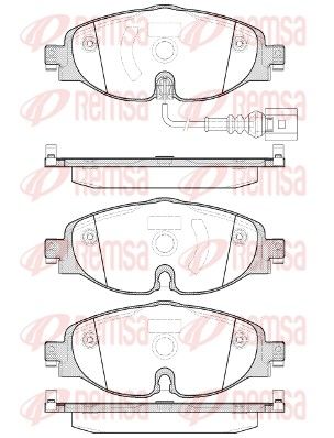 REMSA 1515.01 Brake pad set, disc brake