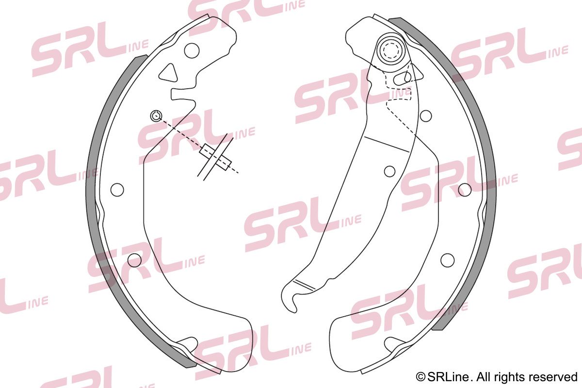 SRLINE S72-1014 Brake shoe set