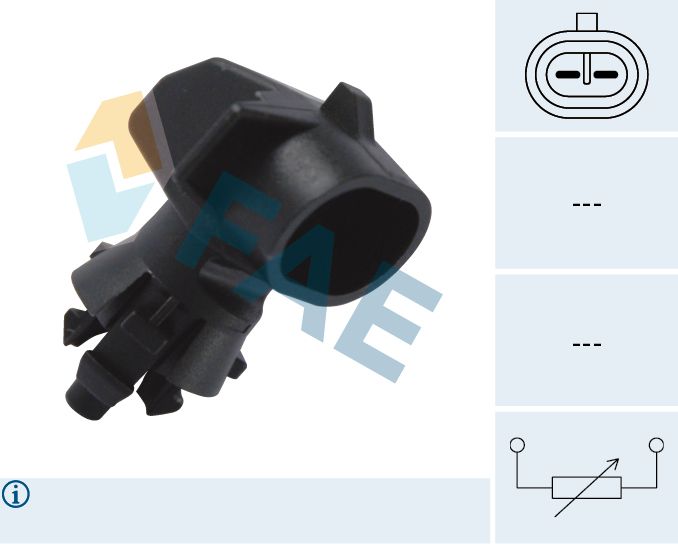FAE 33501 Sensor, exterior temperature