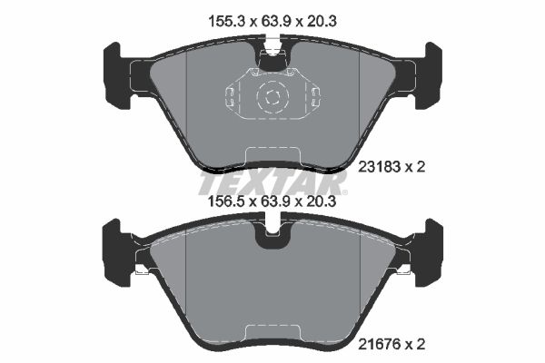 TEXTAR 2318381 Brake pad set, disc brake