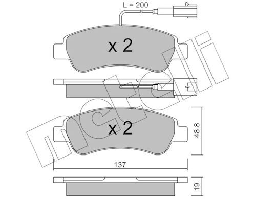 Brake Pad Set, disc brake-main