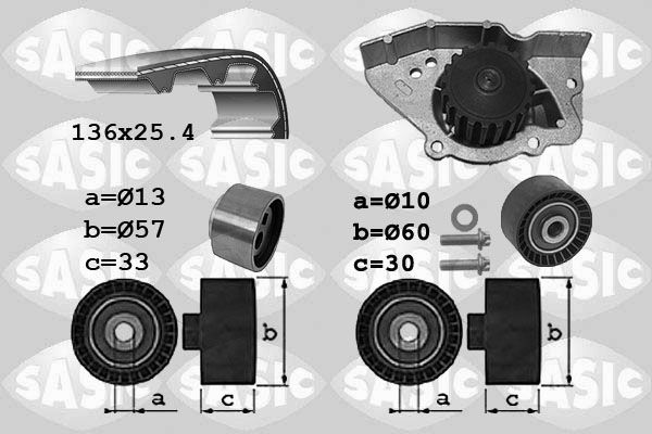 SASIC 3900041 Water pump & timing belt kit