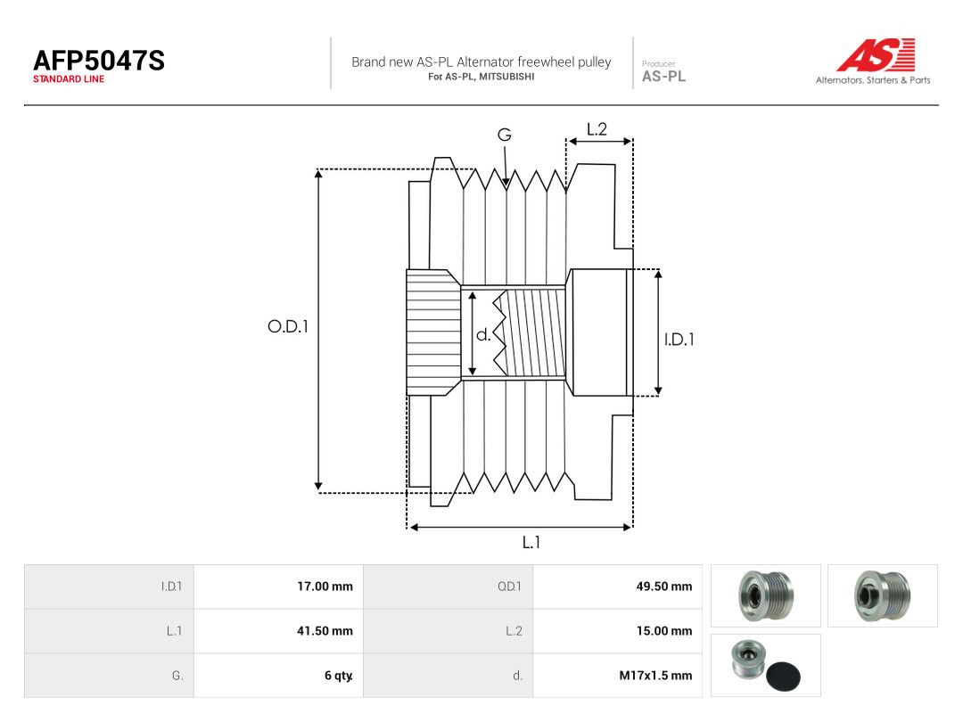 Alternator Freewheel Clutch-3