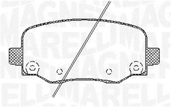 MAGNETI MARELLI 363916060805 Brake pad set, disc brake
