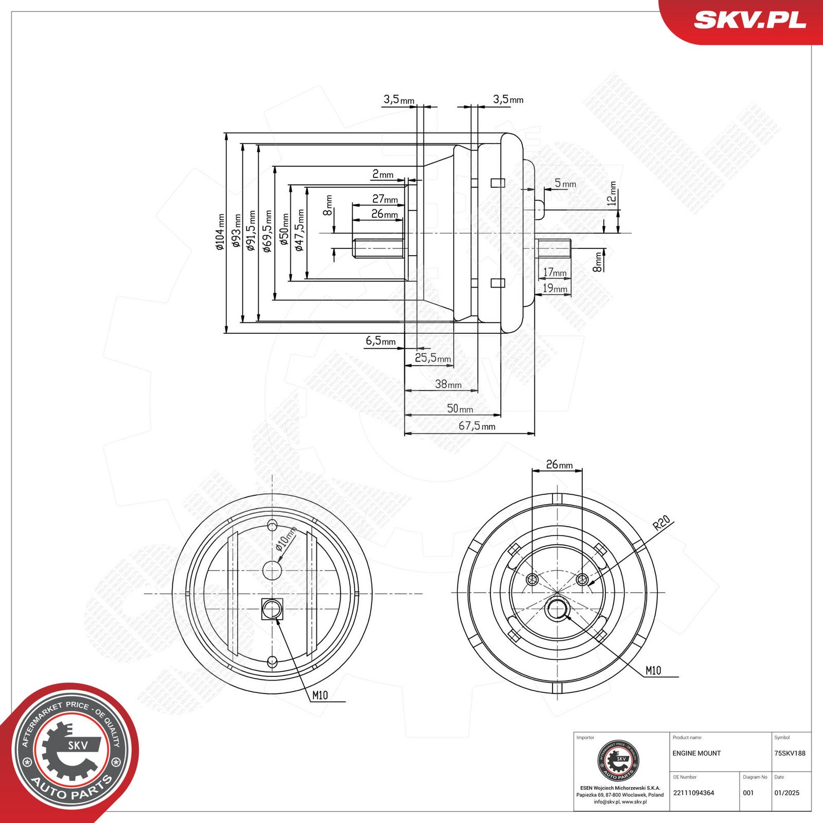 Mounting, engine-4
